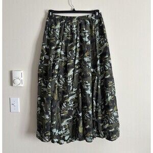 Chicos Large Maxi Skirt 100% SILK Fairy‎ Boho Y2K 2000s Earthy Grunge LINED